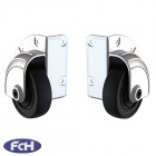 75mm Heavy Duty Corner Castors - Set of 2